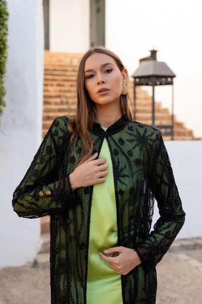 Kaftan Largo Joya Firmamento Negro