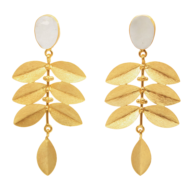 Pendientes Majus Ed. Limitada Piedra Lunar