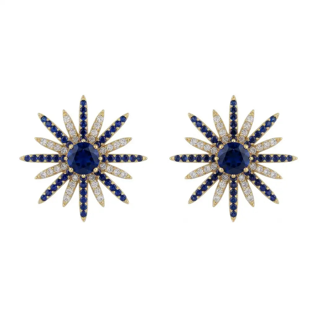 Matrix Pendientes Estrella Polaris Azul y Shine