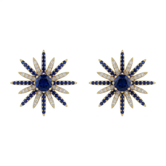 Matrix Pendientes Estrella Polaris Azul y Shine