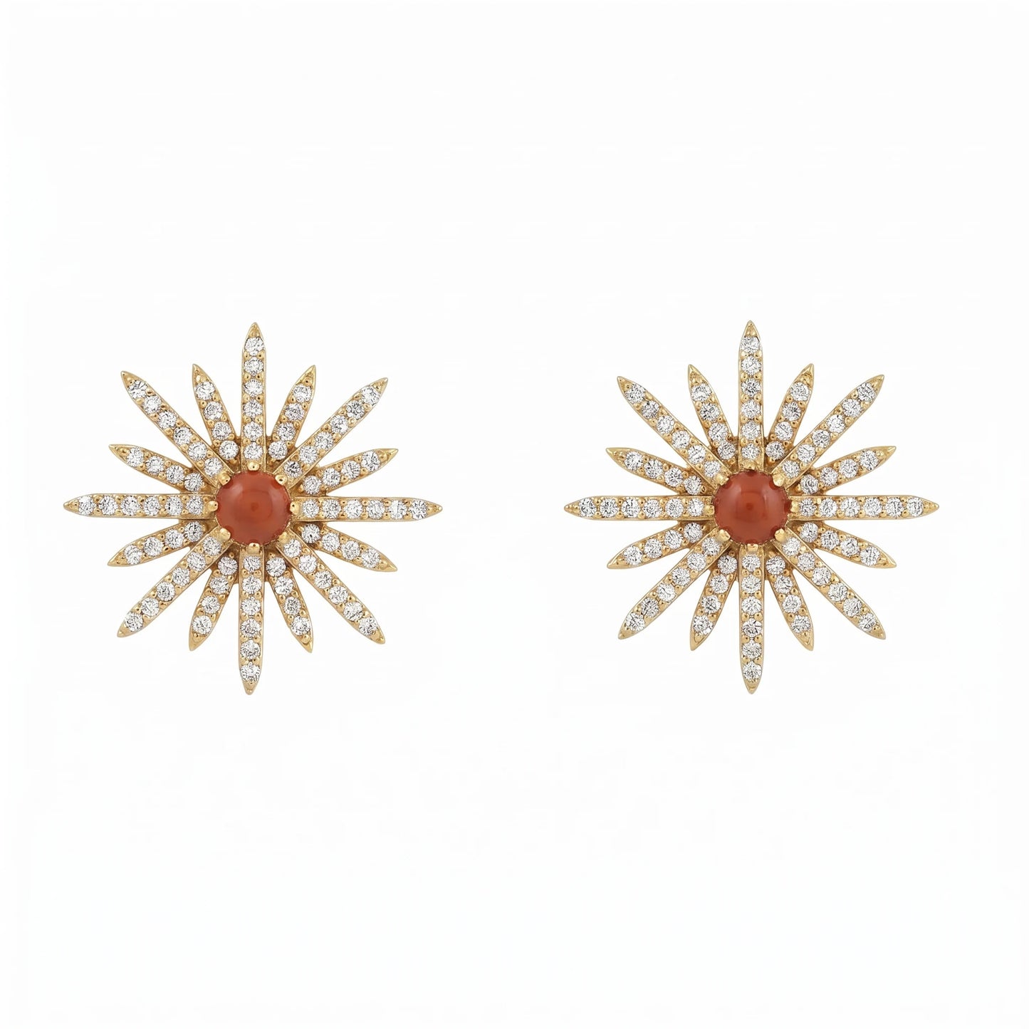 Matrix Polaris Star Earrings Orange and Shine