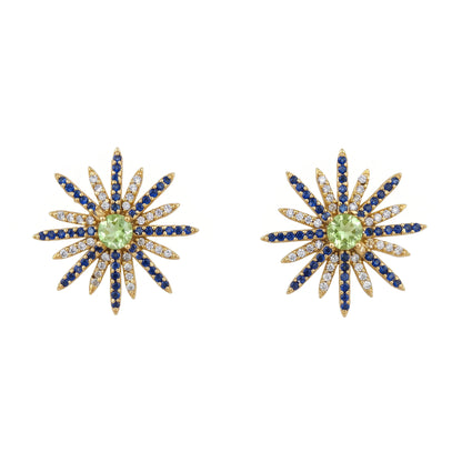 Matrix Pendientes Estrella Polaris Verde, Azul y Shine