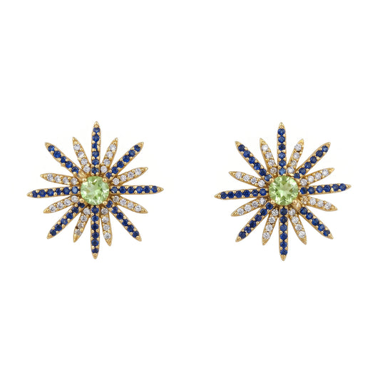 Matrix Pendientes Estrella Polaris Verde, Azul y Shine