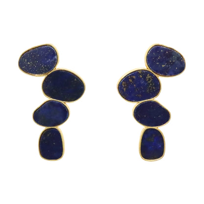 Matrix Pendientes Genís Big Azul Lapislazuli