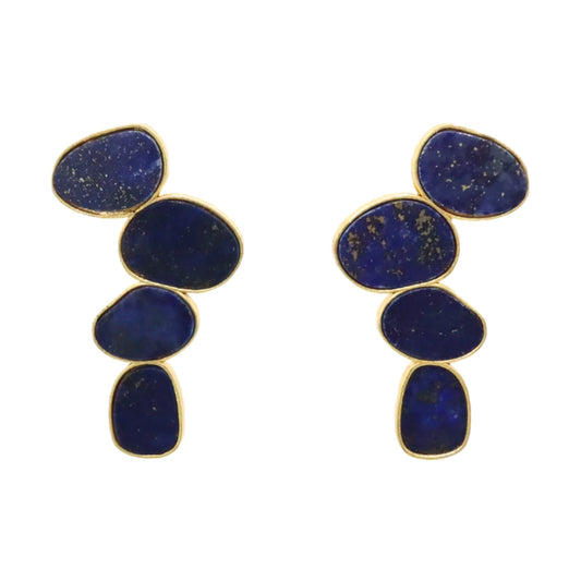 Matrix Pendientes Genís Big Azul Lapislazuli