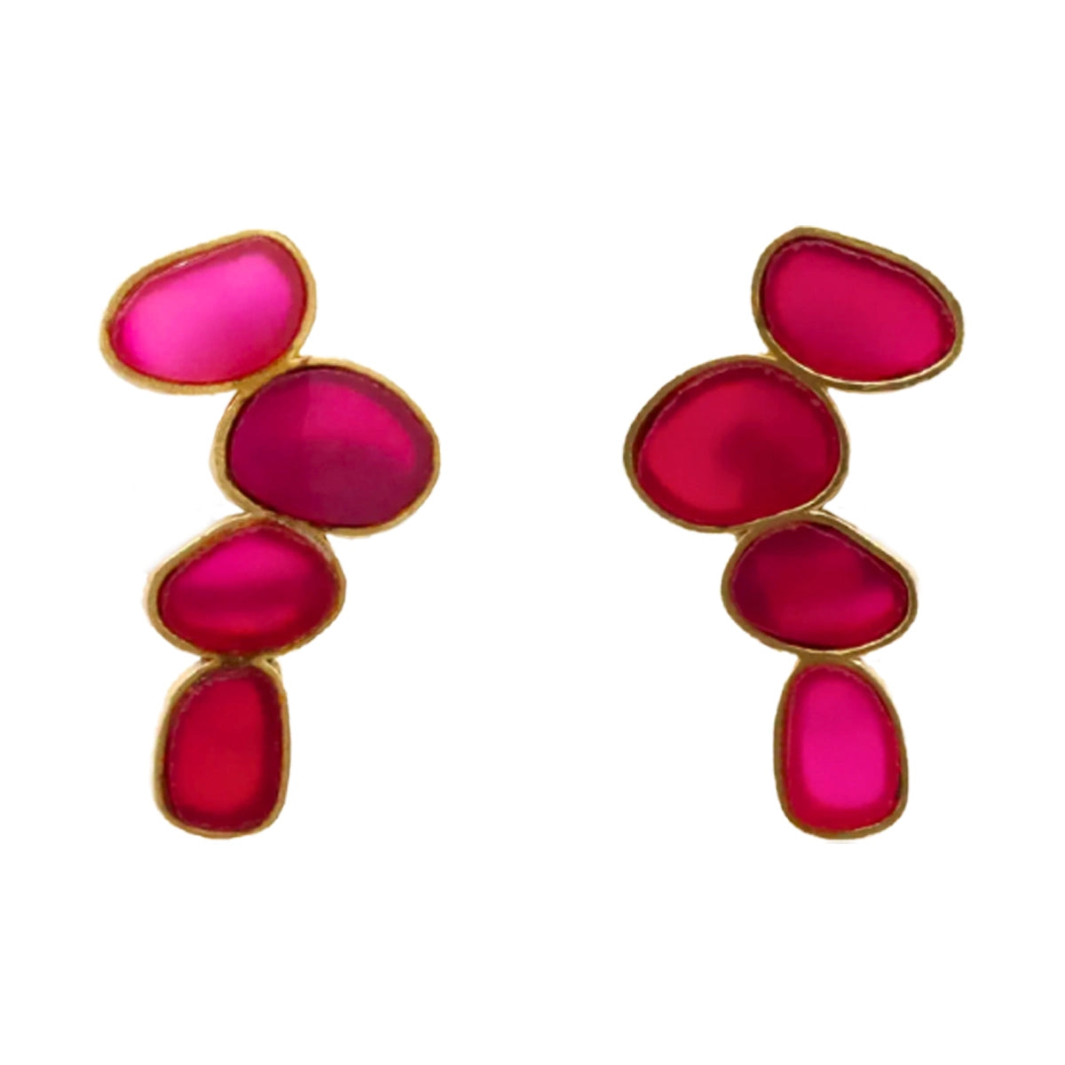 Matrix Pendientes Genís Big Fucsia