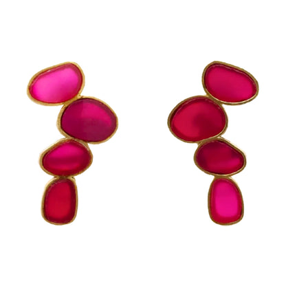 Matrix Pendientes Genís Big Fucsia