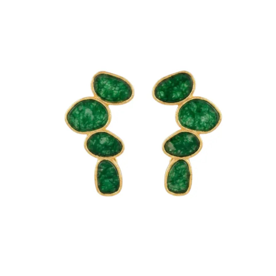 Matrix Pendientes Genís Small Ed. Limitada Verde Pino