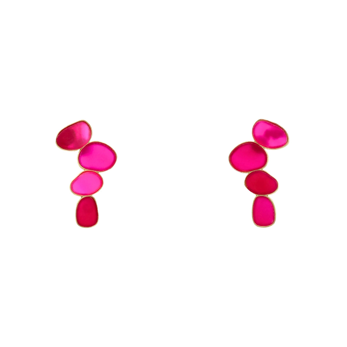 Matrix Pendientes Genís Small Fucsia