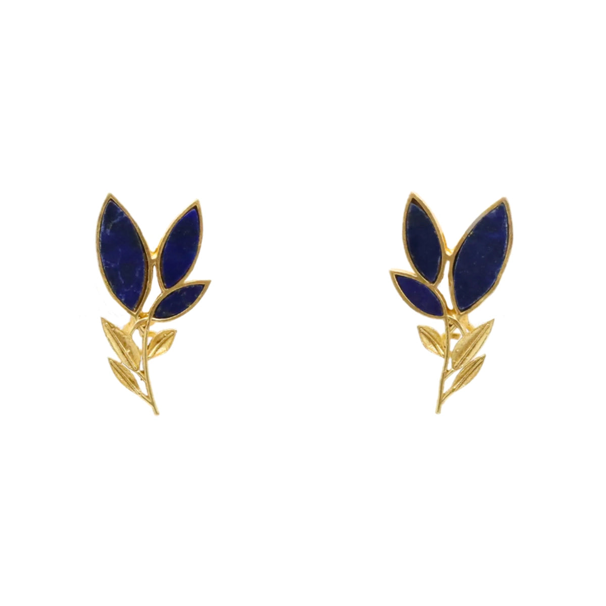 Matrix Pendientes Leaves Azul Lapislazuli