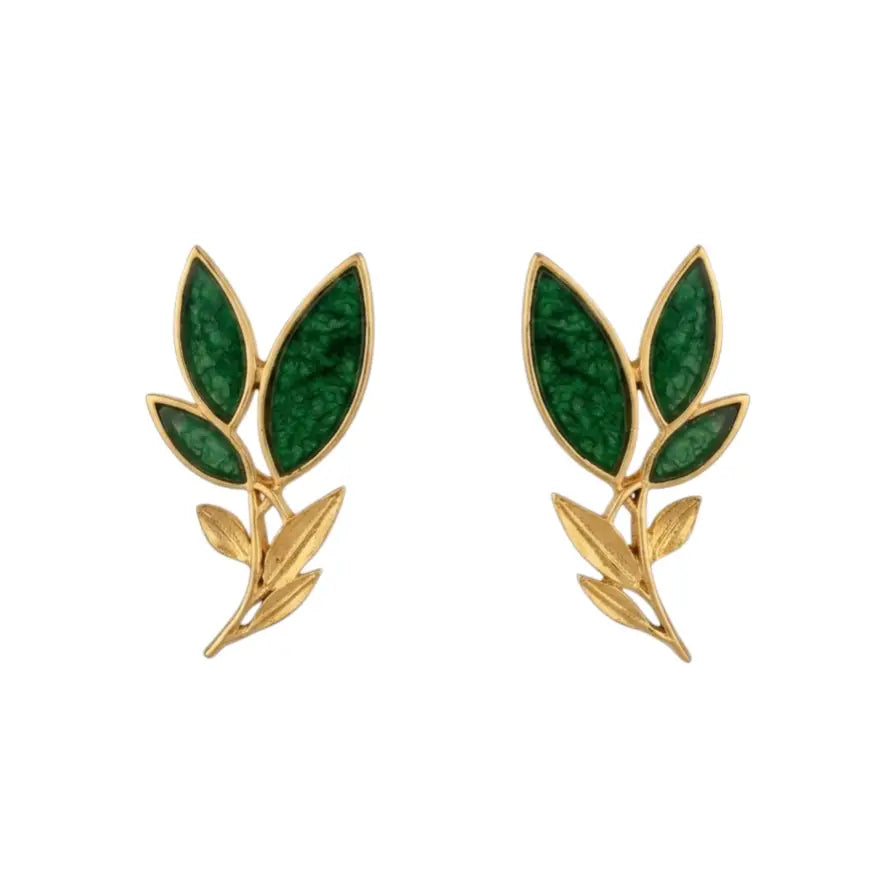 Matrix Pendientes Leaves Ed. Limitada Verde Pino