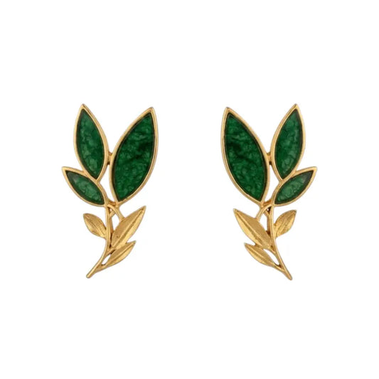 Matrix Pendientes Leaves Ed. Limitada Verde Pino
