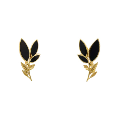Matrix Pendientes Leaves Negro