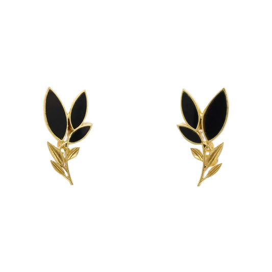 Matrix Pendientes Leaves Negro