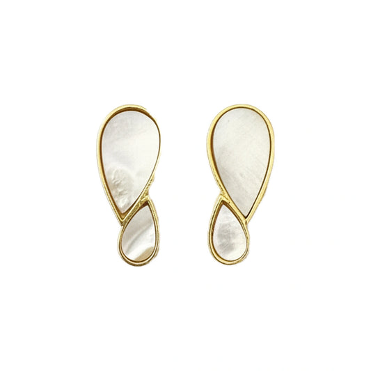 Matrix Pendientes Nexus Blanco Nácar