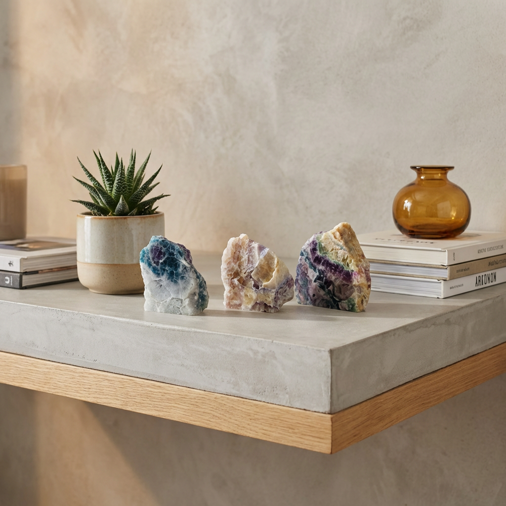 Occeanis Piedra decorativa fluorita