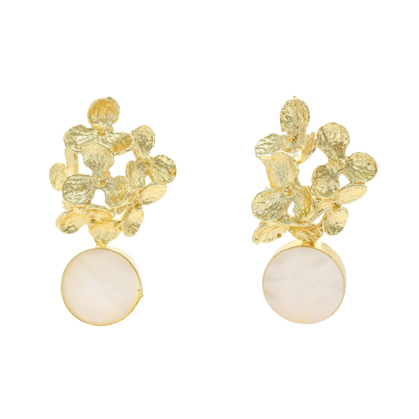 Pendientes Gardenia Blanco