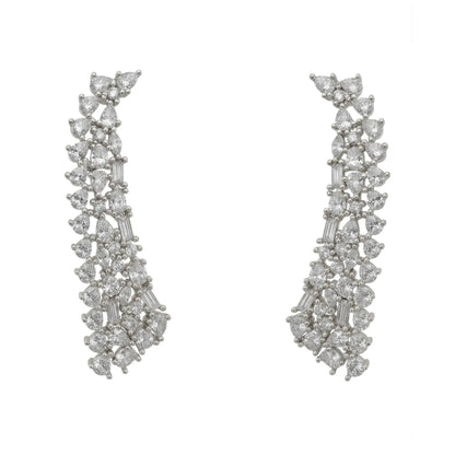 Pendientes Nieve Plata Shine