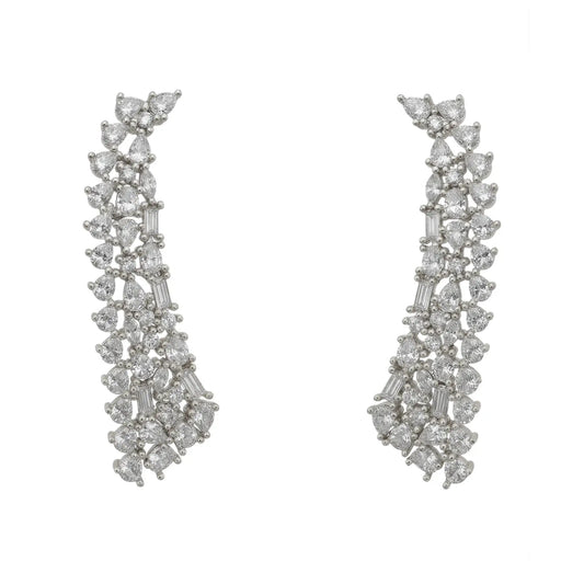 Pendientes Nieve Plata Shine