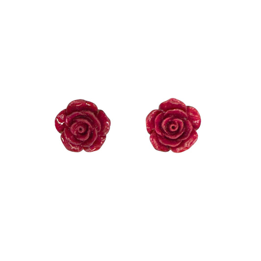 Pendientes Rosae Rojo