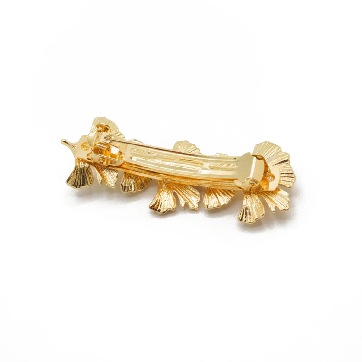 Pasador 5 Hojas Ginkgo Biloba Oro
