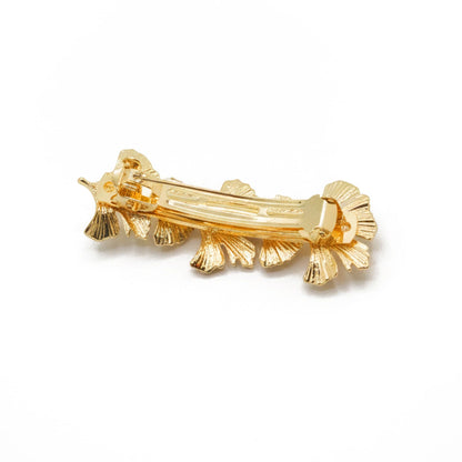 Pasador 5 Hojas Ginkgo Biloba Oro