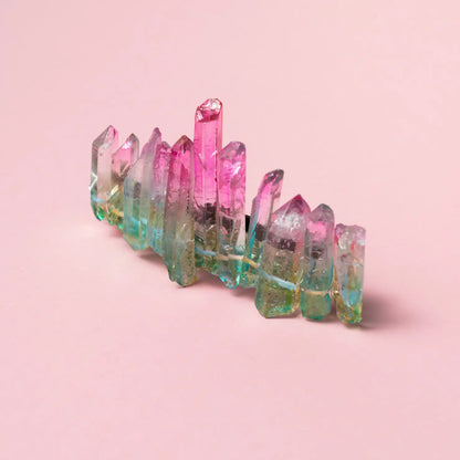 Pasador Prisma Cristales Fluorita