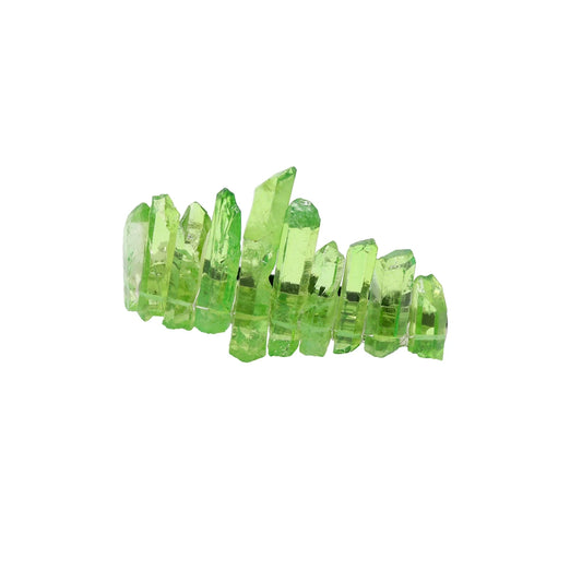 Pasador Prisma Cristales Verde Lima