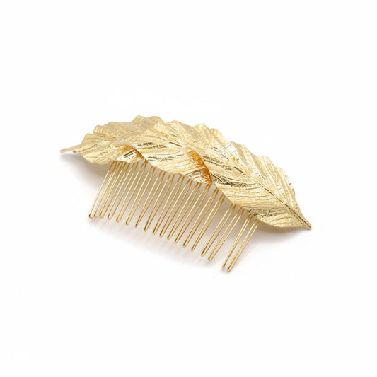 Peinecillo Grande 3 Hojas Selene Oro