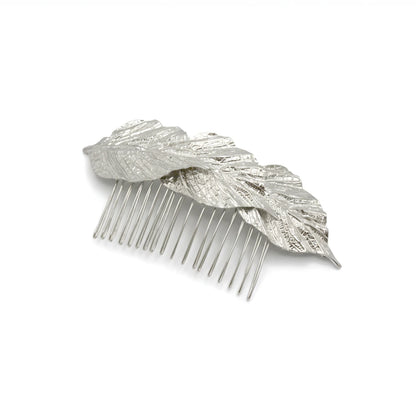 Peinecillo Grande 3 Hojas Selena Plata