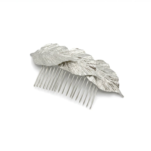Peinecillo Grande 3 Hojas Selena Plata
