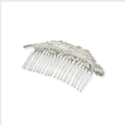 Peinecillo Grande Pluma Plata