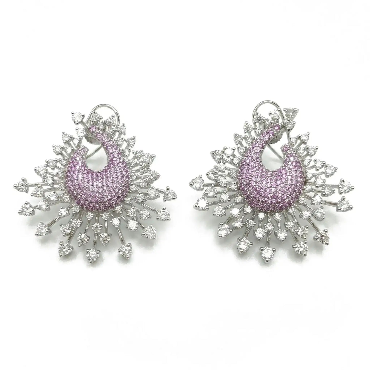 Pendientes Eclat Plata Morado