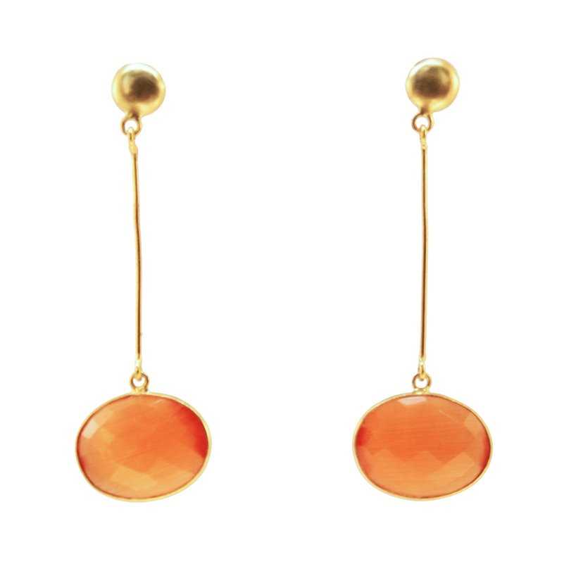 Pendientes Newton Naranja