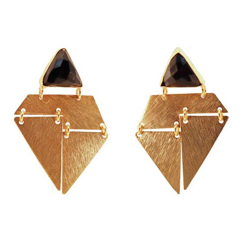 Pendientes Origami Negro