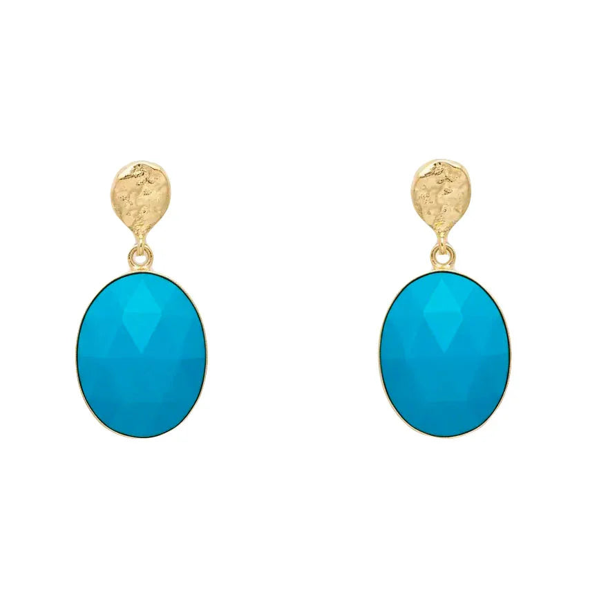 Pendientes Ovals Ed. Limitada Turquesa