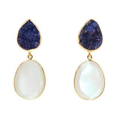 Pendientes Sabatini Azul y Blanco