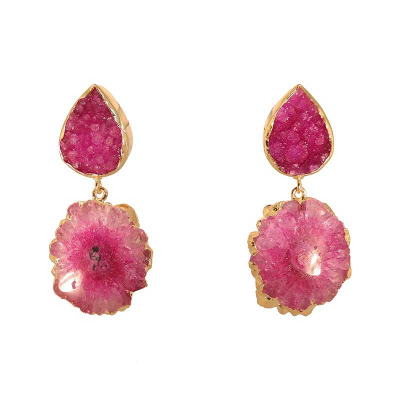 Pendientes Malin Fucsia