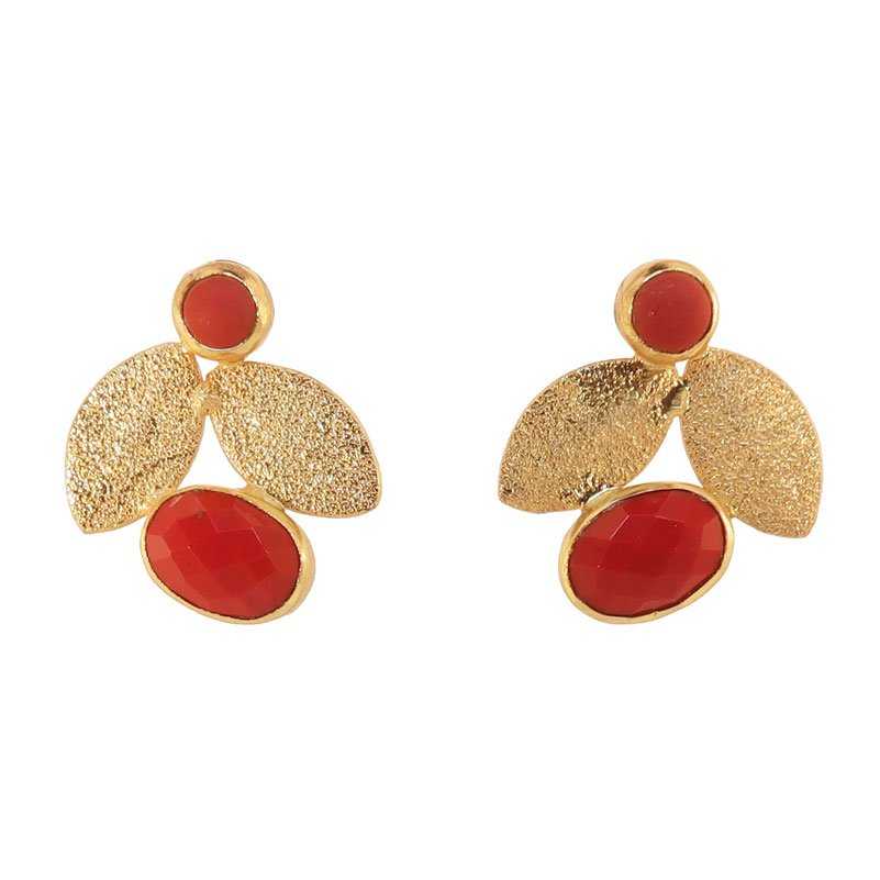 Pendientes Capsella Rojo