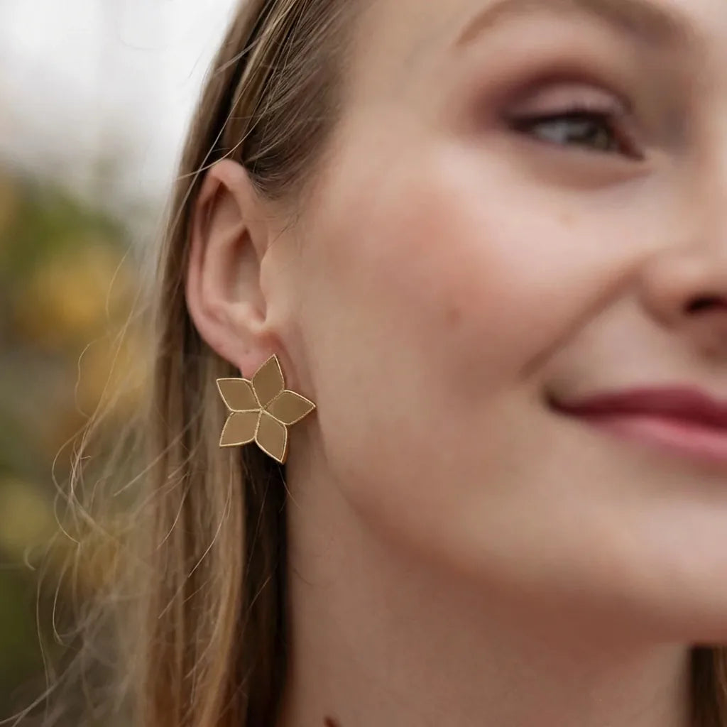 Pendientes Abelia Ed. Limitada Marrón