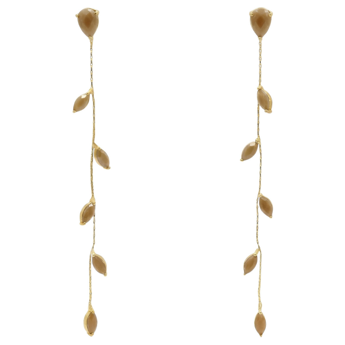 Pendientes Abril Deluxe Ed. Limitada Marrón Toffee