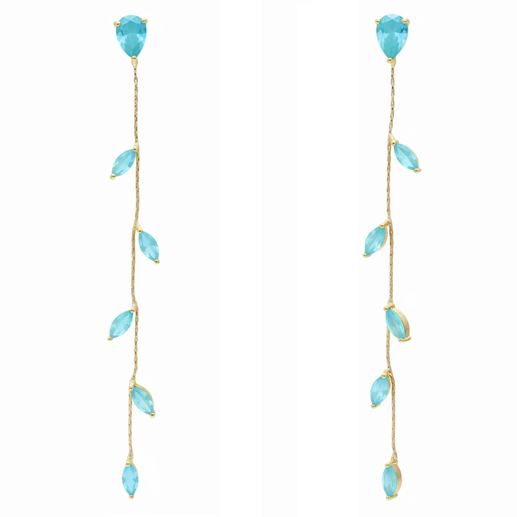Pendientes Abril Zc Azul Turquesa