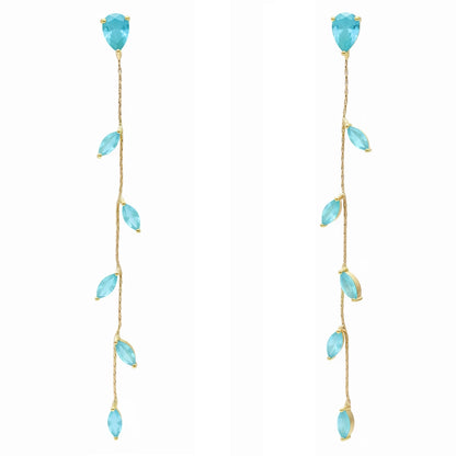 Pendientes Abril Zc Azul Turquesa