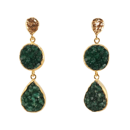 Acanthus Green Earrings