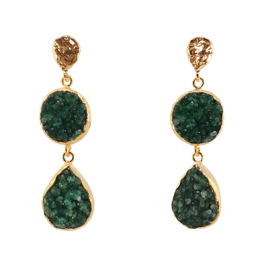Pendientes Acanthus Verde