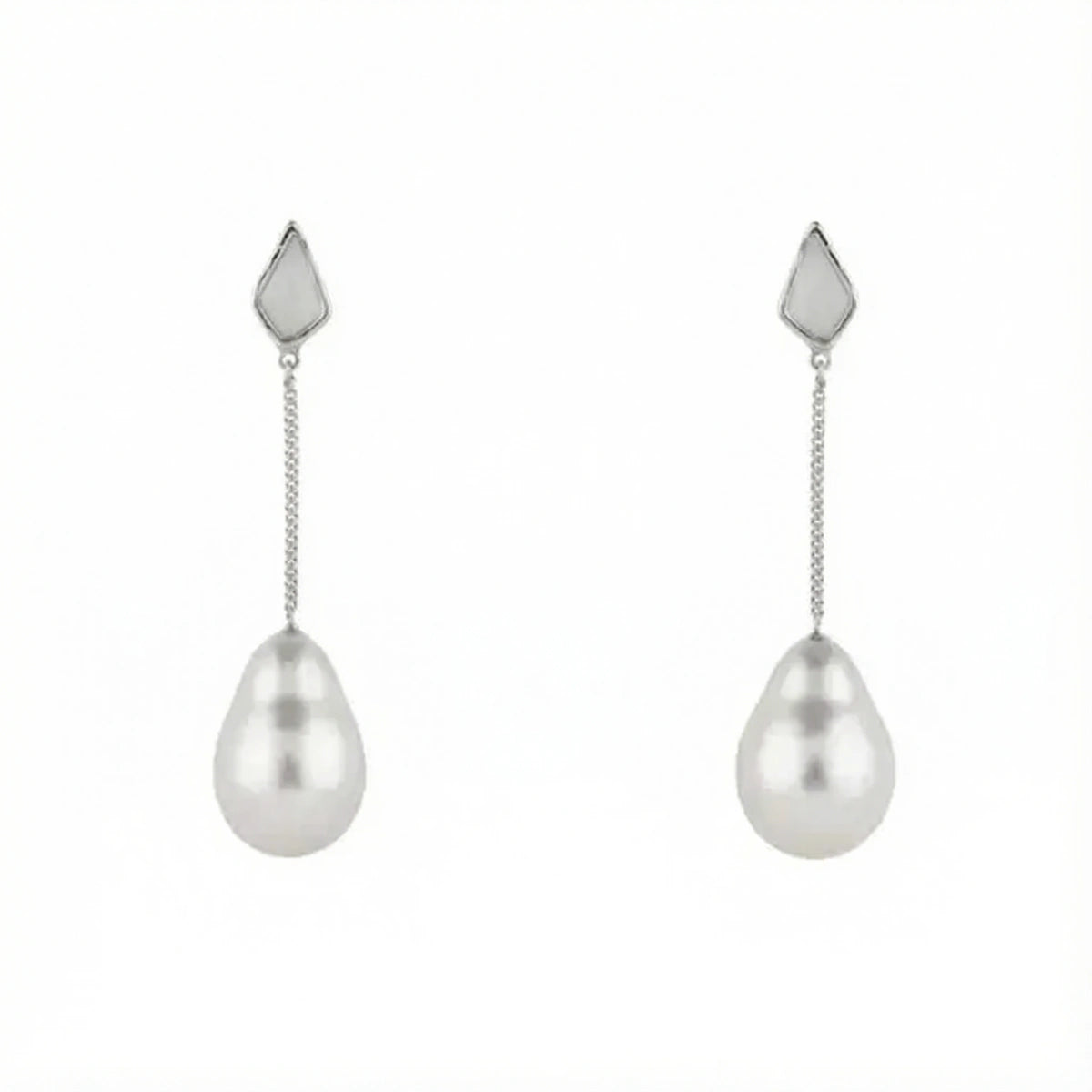 Amata Earrings Limited Edition Silver Pearl