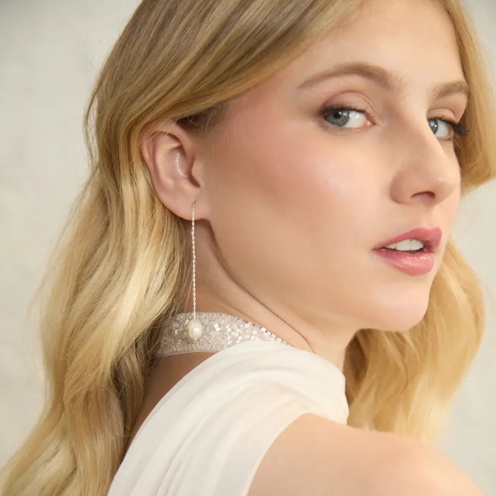 Pendientes Anastasia Plata Perla