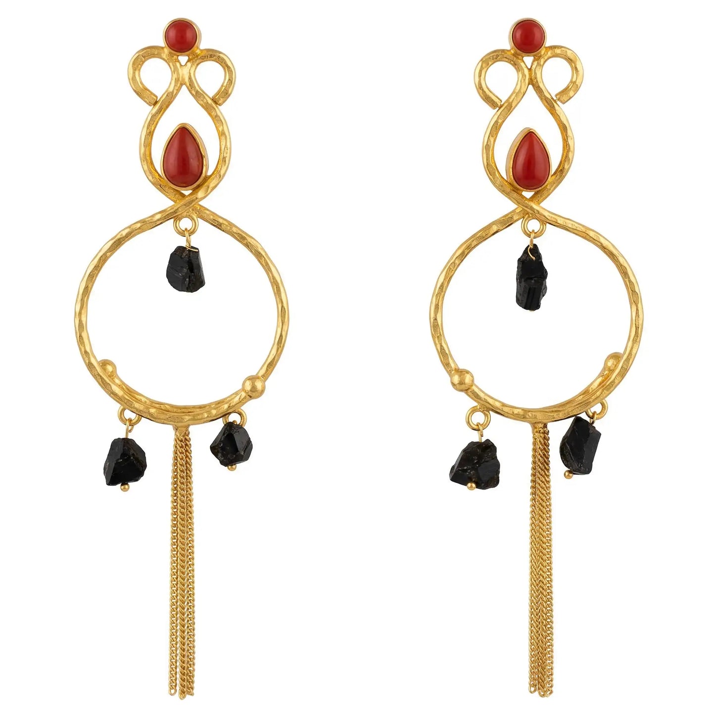 Pendientes Anelia Rojo y Negro