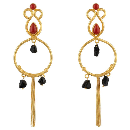 Pendientes Anelia Rojo y Negro