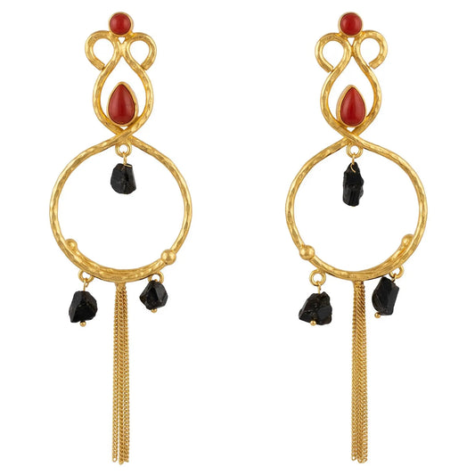 Pendientes Anelia Rojo y Negro